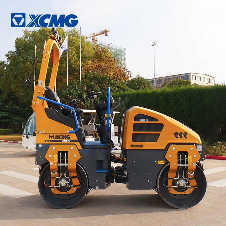 XCMG mini vibratory roller road XD100 light roller compactor with price
