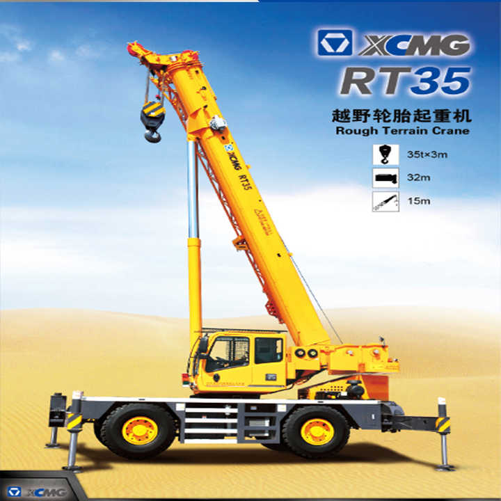 XCMG official 40ton rough terrain crane wheel mobile crane RT40E