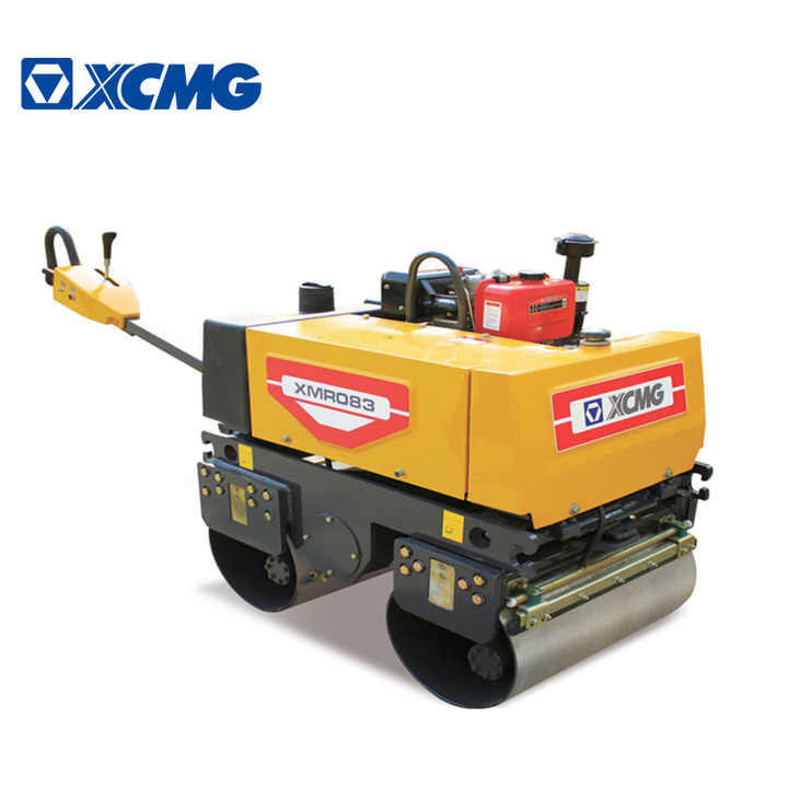 XCMG XMR083 light road compactor 0.8 ton asphalt double drum road roller with price