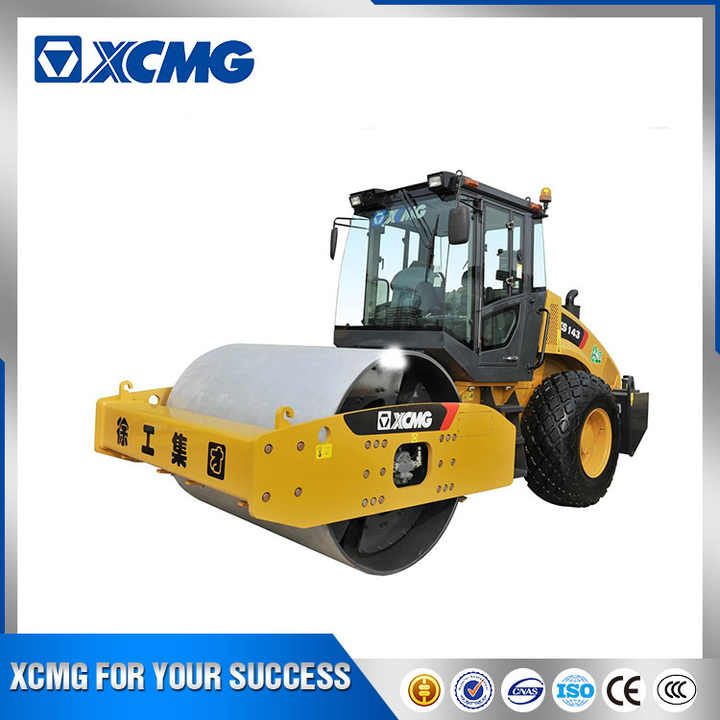 XCMG Factory 26ton-30ton Hydraulic Single Drum Vibratory Rollers , Used Road Roller XS263